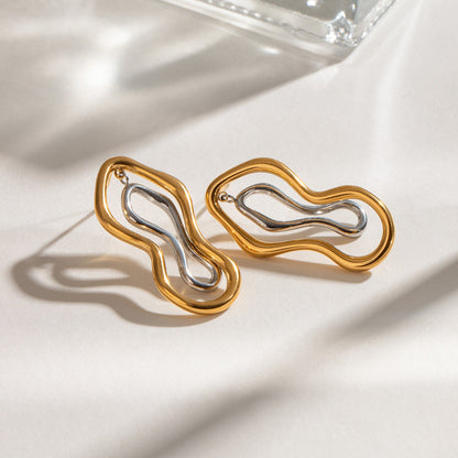 Exaggerated Line Earrings